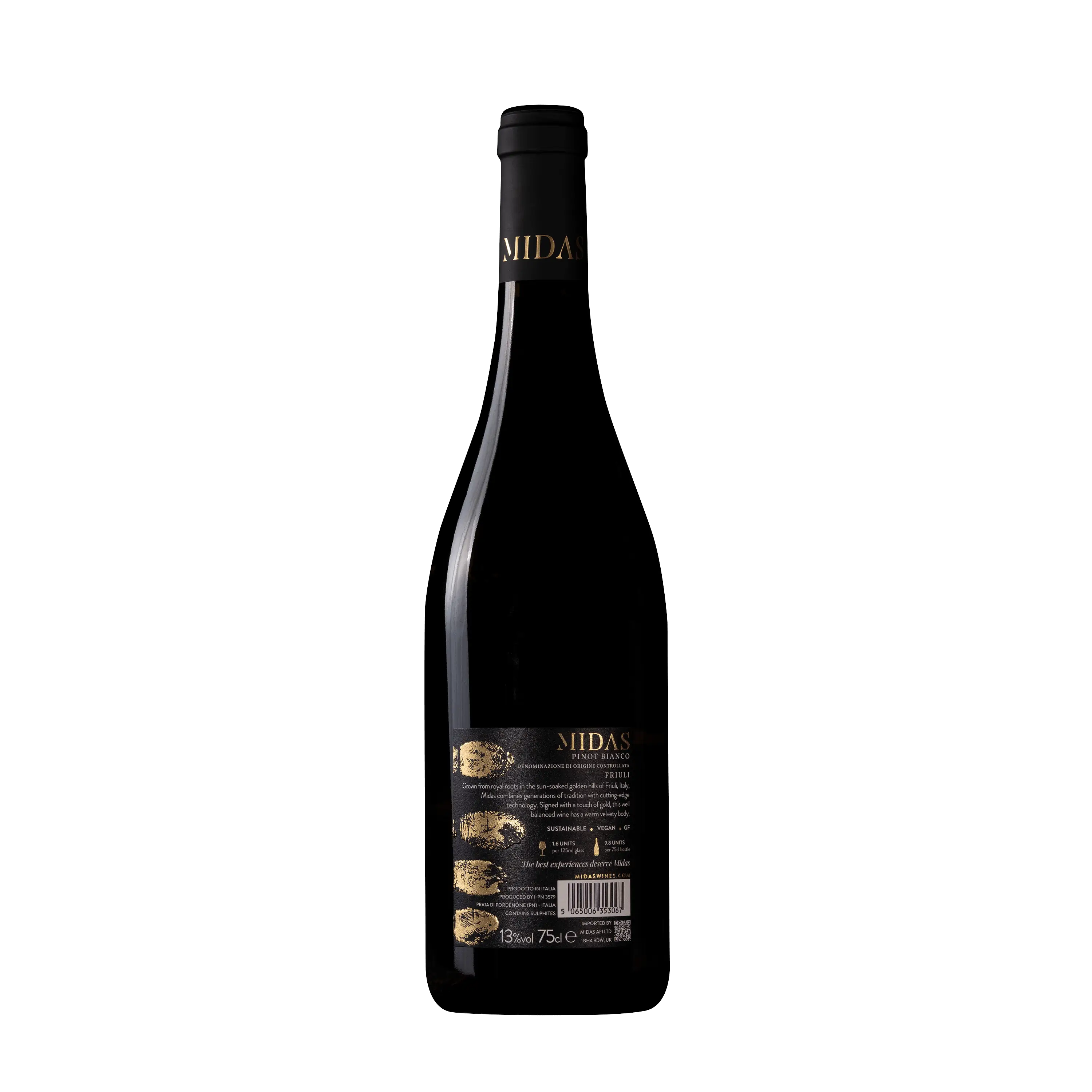 Midas Pinot Bianco Back