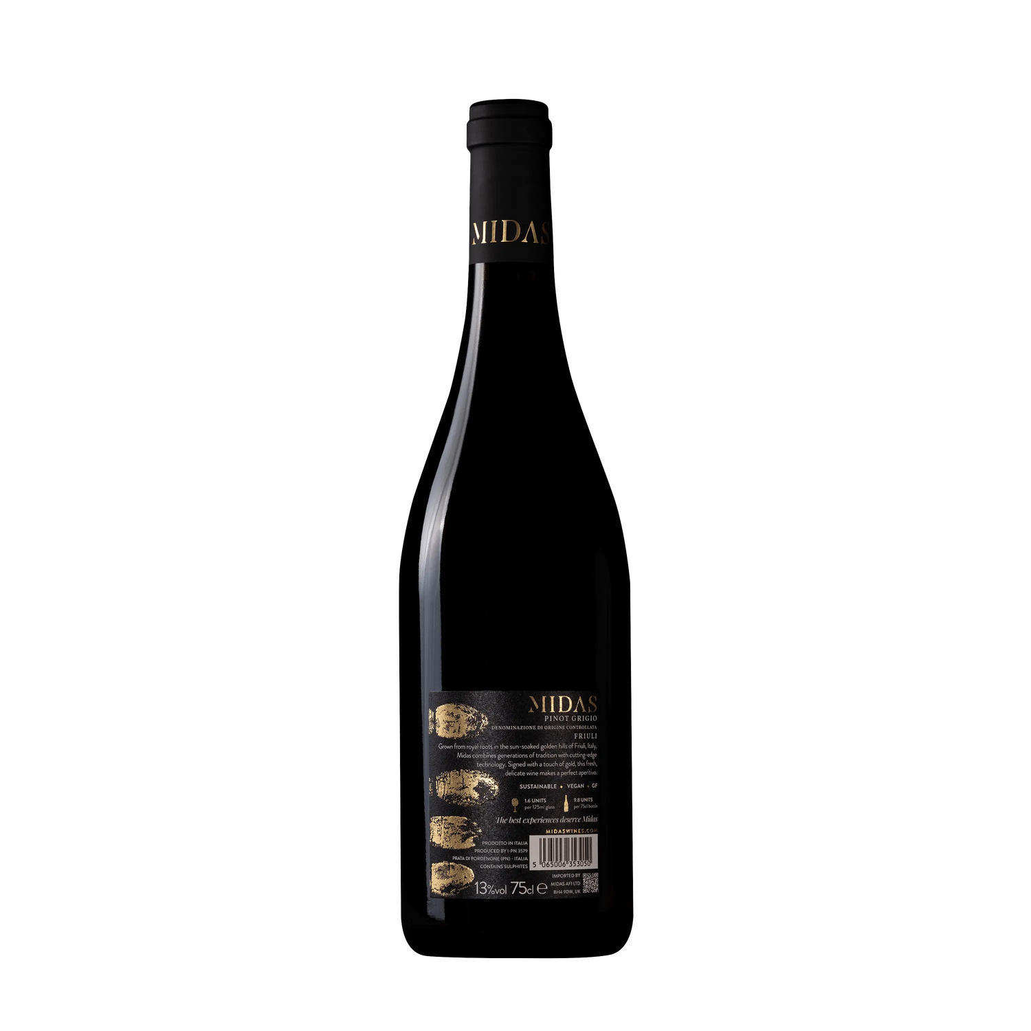 Midas Pinot Grigio Back