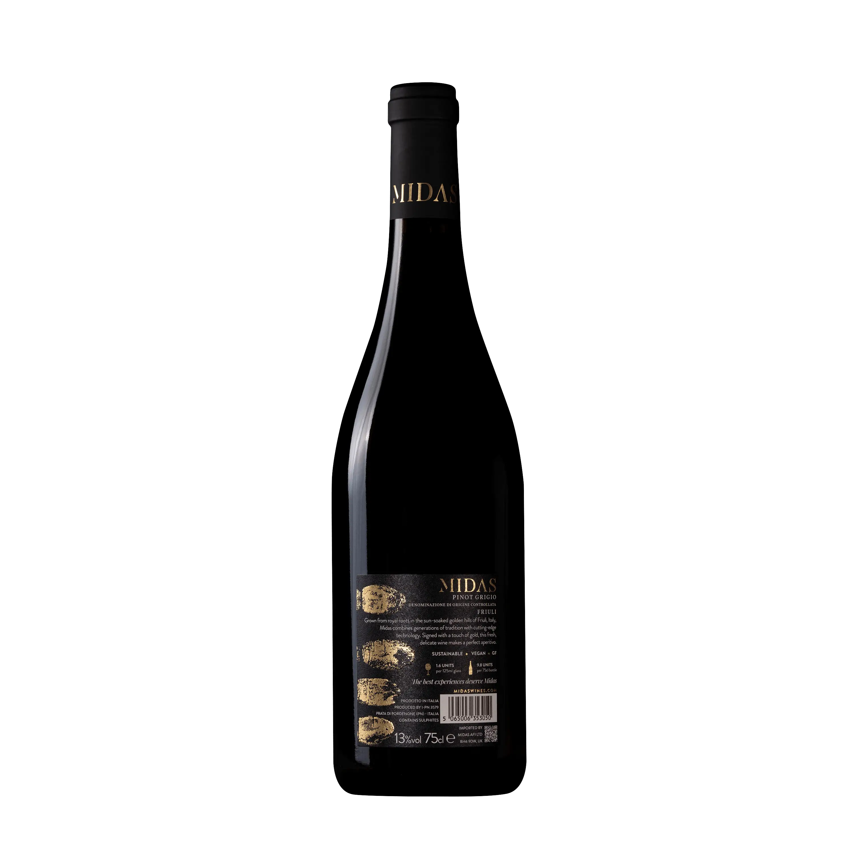 Midas Pinot Grigio Back